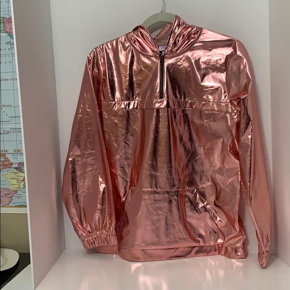 More Than Magic metallic pink girls pull over